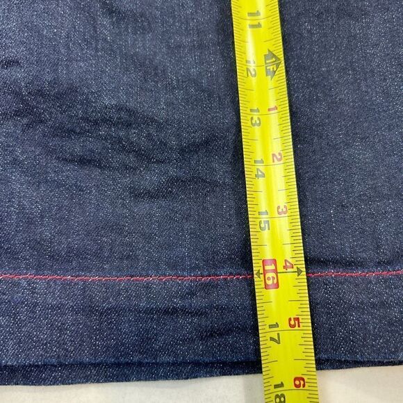 Ralph Lauren Skirt Jeans Co. Womens 10 Denim Gold Hardware Blue Wash Vintage - Picture 8 of 9